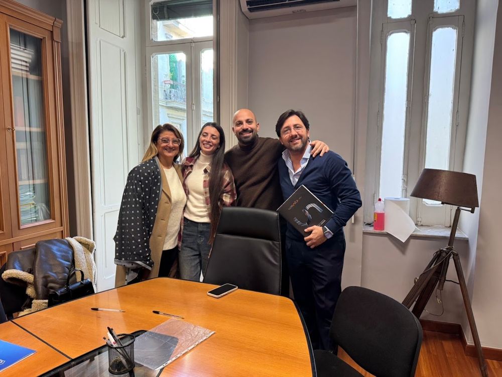 Giorgio Formisano con i suoi clienti